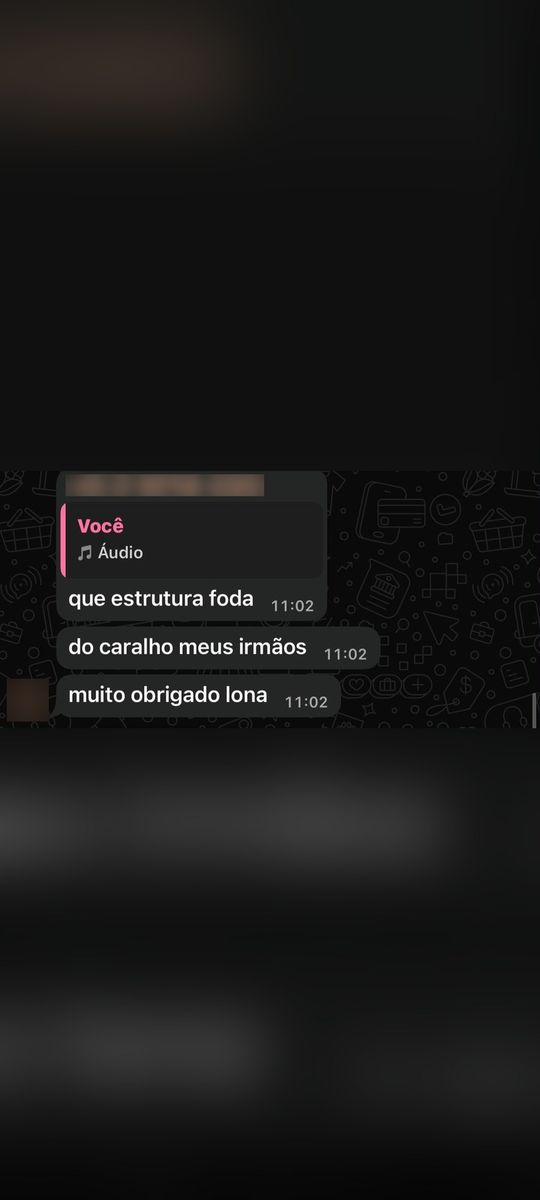 Print de conversa com aluno