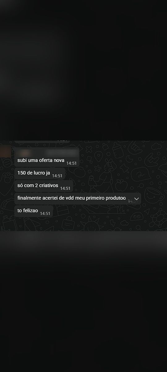 Print de conversa com aluno