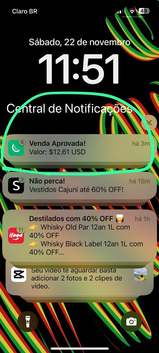 Print de conversa com aluno
